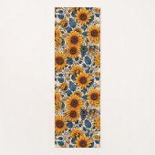 Zonnebloem sereniteit: Omhels de uitstraling van d Yogamat (Voorkant)