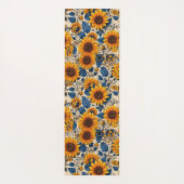 Zonnebloem sereniteit: Omhels de uitstraling van d Yogamat (Achterkant)