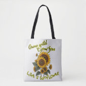 Zonnebloem Serenity Boodschappentas Tote Bag (Voorkant)