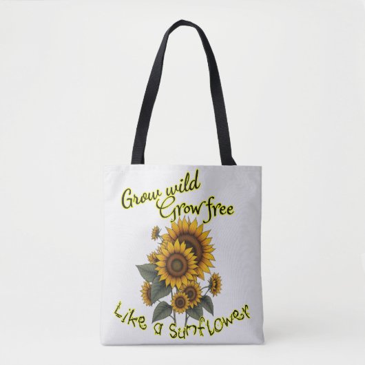 Zonnebloem Serenity Boodschappentas Tote Bag (Voorkant)