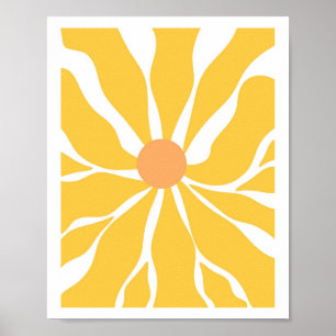 Zonnebloem Serenity Vector Abstract Poster