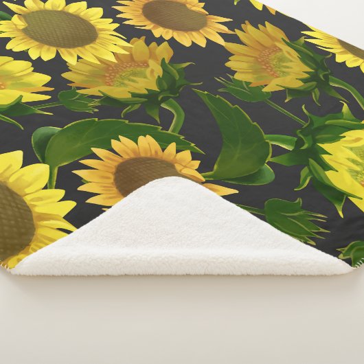 Zonnebloem Sherpa Deken (3/4)