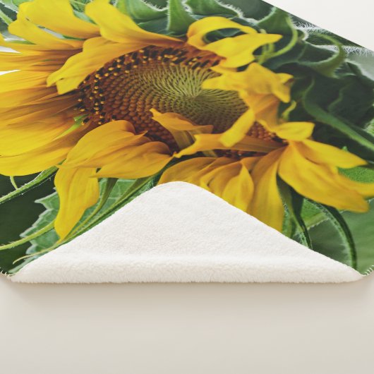 Zonnebloem Sherpa Deken (3/4)