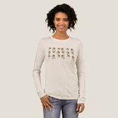 Zonnebloem Shirt Bella Canvas Lange Mouwen (Voorkant)