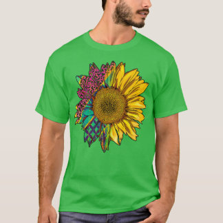 Zonnebloem Shirten Mannen en vrouwen Funny Floral  T-shirt