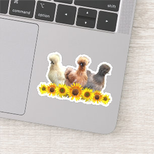 Zonnebloem Silkie Bantam Kip Trio Sticker