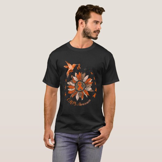 Zonnebloem - Sinaasappel Koolstofkalk - Warrior T-shirt (Voorkant volledig)