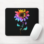 Zonnebloem Sint Puzzle Piece Autisme Mo Muismat (Met muis)