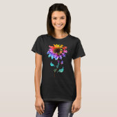 Zonnebloem Sint Puzzle Piece Autisme Mo T-shirt (Voorkant volledig)