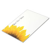 Zonnebloem Sjabloon Notitieblok (Schuin)