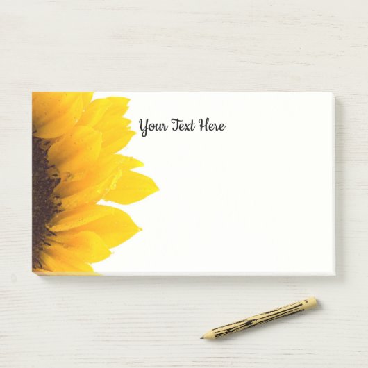 Zonnebloem sjabloon Post-it-notities Post-it® Notes (Op bureau)