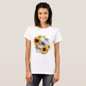 ZONNEBLOEM SKELET DAMES T-SHIRT (Voorkant volledig)