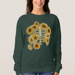 Zonnebloem Skelet Plant Body Sweatshirt