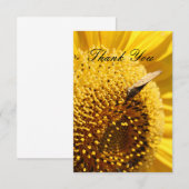 Zonnebloem Skipper Bedankkaart (Voorkant / Achterkant)