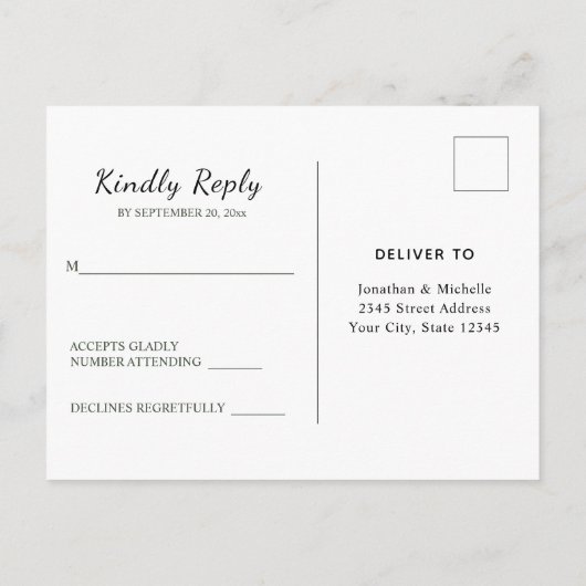 Zonnebloem Slaglantaarn Rustic Wood RSVP Uitnodiging Briefkaart (Achterkant)