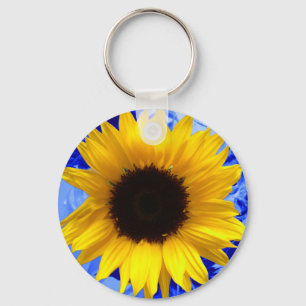 Zonnebloem Sleutelhanger