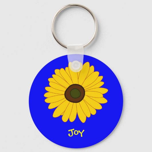 Zonnebloem Sleutelhanger (Voorkant)