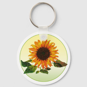 Zonnebloem Sleutelhanger