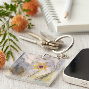 Zonnebloem Sleutelhanger