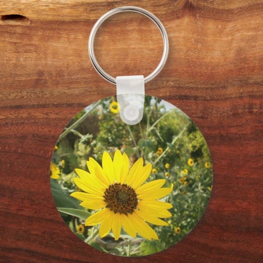 Zonnebloem Sleutelhanger (Voorkant)
