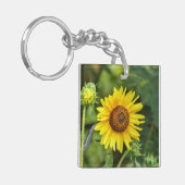 Zonnebloem Sleutelhanger (Voorkant Links)