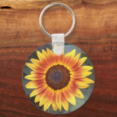 Zonnebloem Sleutelhanger (Voorkant)