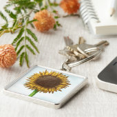 zonnebloem sleutelhanger (Zijkant)