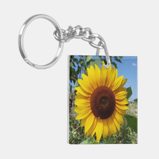 Zonnebloem Sleutelhanger (Voorkant Links)