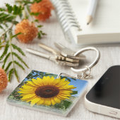 Zonnebloem Sleutelhanger (Voorkant Rechts)