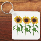 Zonnebloem sleutelhanger (Voorkant)