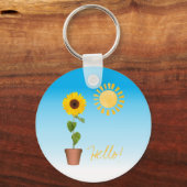 Zonnebloem Sleutelhanger (Voorkant)