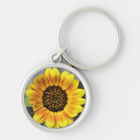 Zonnebloem Sleutelhanger (Voorkant)