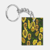 Zonnebloem Sleutelhanger (Voorkant Links)