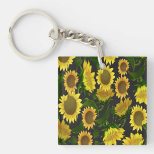 Zonnebloem Sleutelhanger