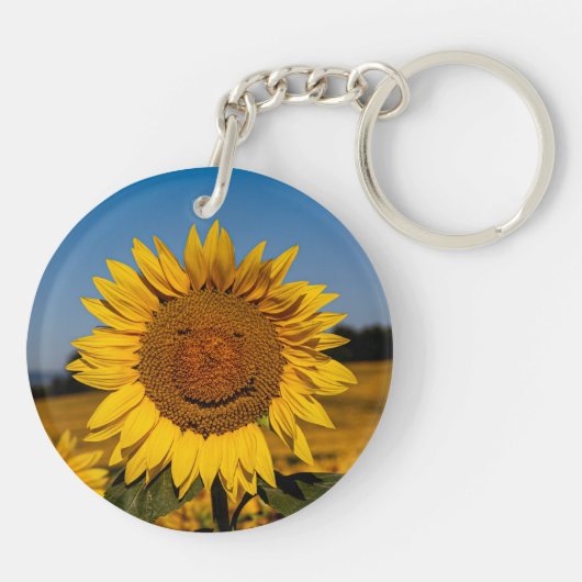 Zonnebloem Sleutelhanger (Achterkant)