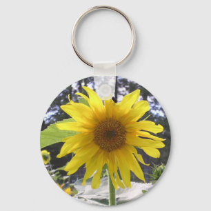 Zonnebloem Sleutelhanger