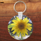 Zonnebloem Sleutelhanger (Voorkant)