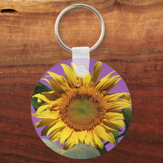Zonnebloem Sleutelhanger (Voorkant)