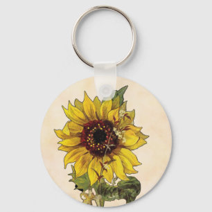 Zonnebloem Sleutelhanger