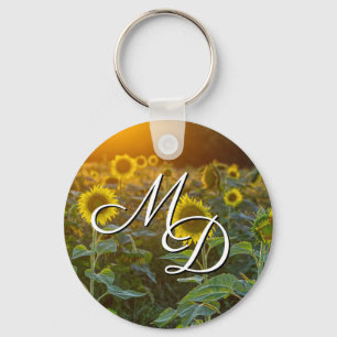 Zonnebloem Sleutelhanger