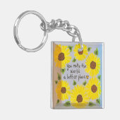 Zonnebloem Sleutelhanger (Voorkant Links)