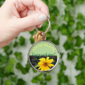 Zonnebloem - Sleutelhanger met persoonlijke benami (Hand)