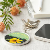 Zonnebloem - Sleutelhanger met persoonlijke benami (Zijkant)