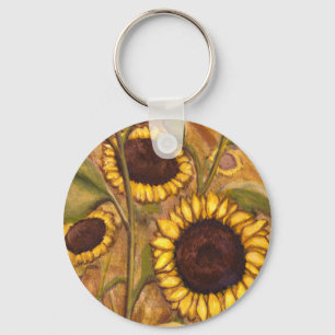 Zonnebloem Sleutelhangers Cheerful Yellow Flower G