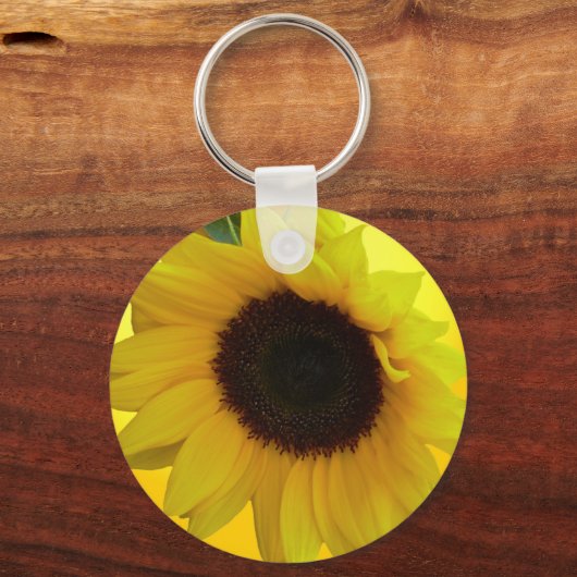 Zonnebloem Sleutelhangers Cheerful Yellow Flower G (Voorkant)