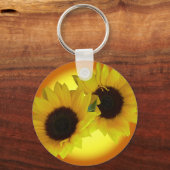 Zonnebloem Sleutelhangers Cheerful Yellow Flower G (Voorkant)