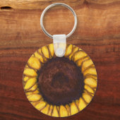 Zonnebloem Sleutelhangers Cheerful Yellow Flower G (Voorkant)