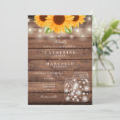 Zonnebloem Slingerlichten Metselwerk Pot Rustieke Kaart (Staand voorkant)