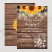 Zonnebloem Slingerlichten Metselwerkpot Rustieke B Kaart (Voorkant / Achterkant)