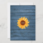 Zonnebloem Slingerlichten Metselwerkpotten Blauwe  Kaart (Achterkant)